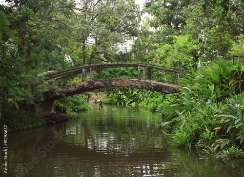 Old bridge in the park
