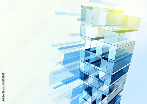 Abstract building from the lines.