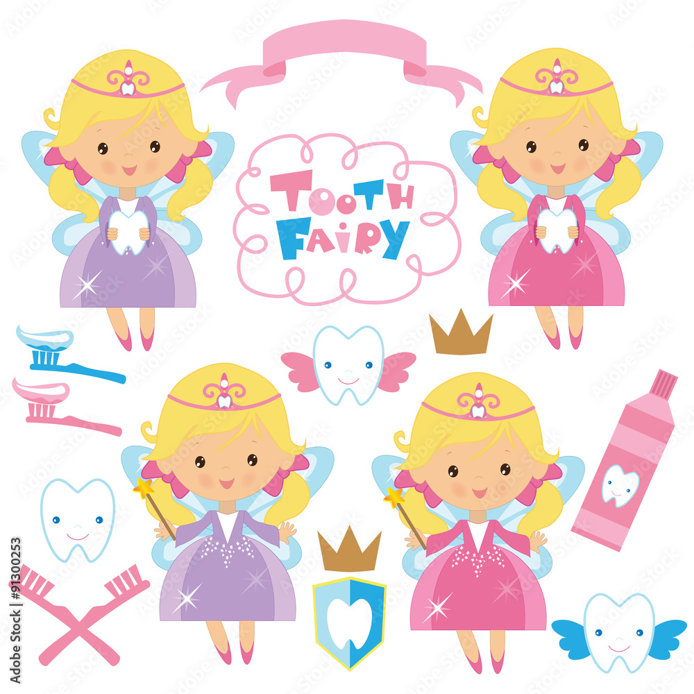 Tooth fairy vector illustration Tooth fairy vector illustration