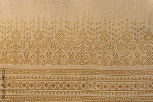 Obraz na płótnie Thai silk fabric pattern w salonie