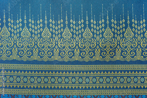 Obraz na płótnie Thai silk fabric pattern w salonie