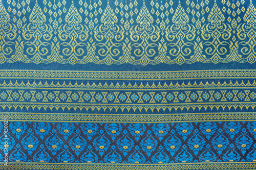 Obraz na płótnie Thai silk fabric pattern w salonie