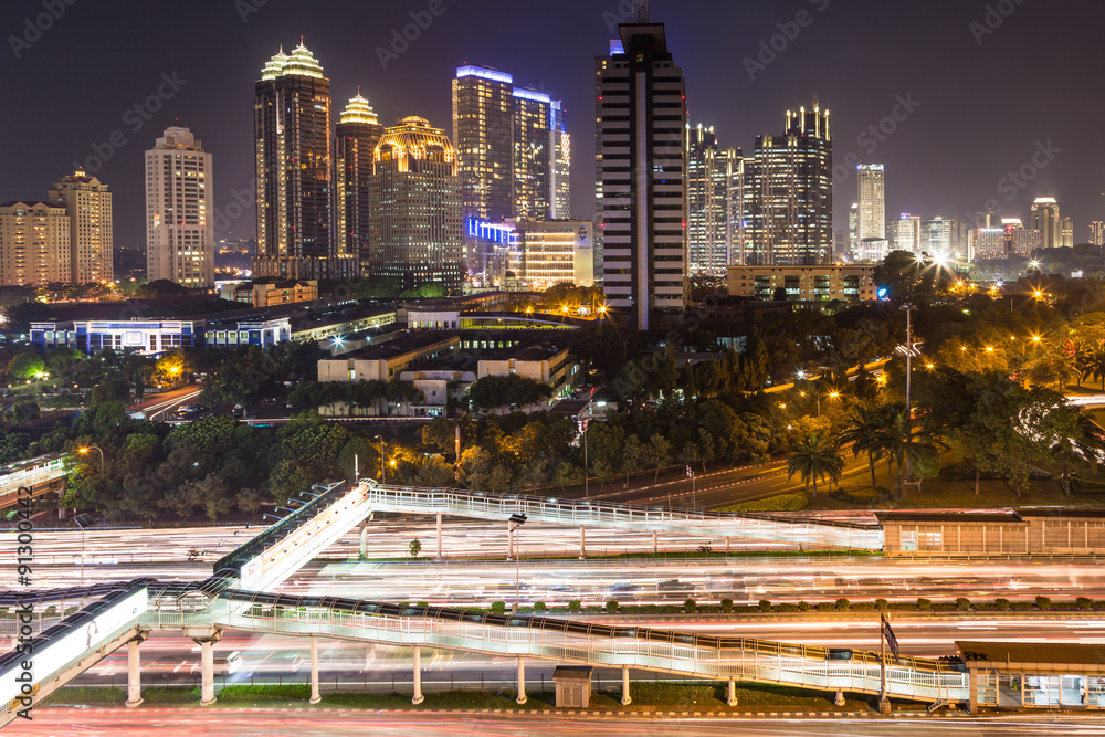 Fototapeta premium Jakarta twilight
