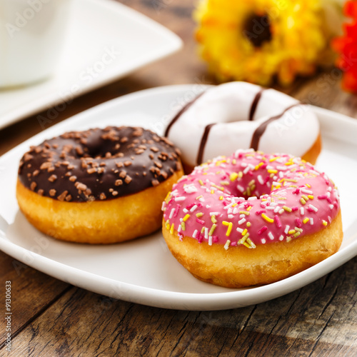 Donuts und Kaffee - Donuts and coffee