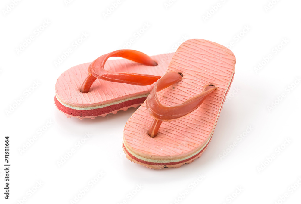 mini sandal on white background