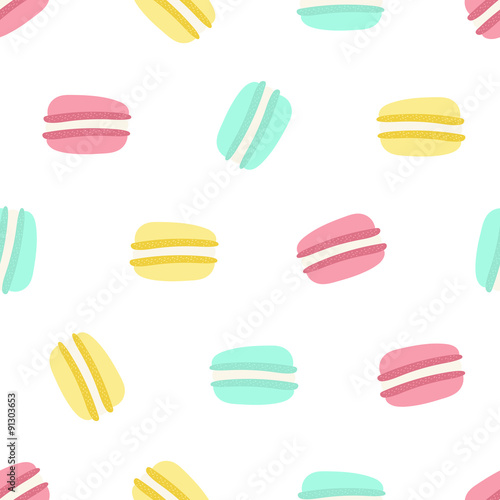 seamless macaron pattern