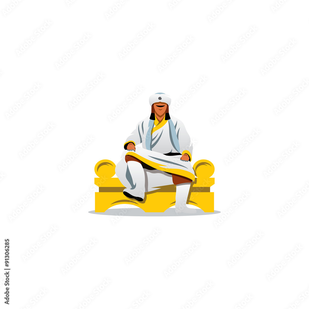 Khan of the Golden Horde sign. Vector Illustration. Khan of the Golden Horde sign. Vector Illustration.