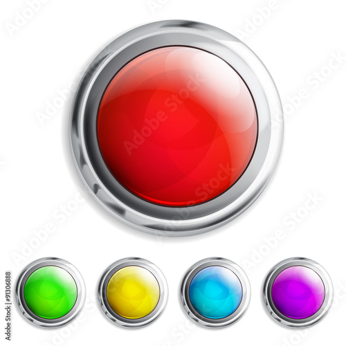 Set of colored buttons Free Download Set of colored buttons - GFXLoad