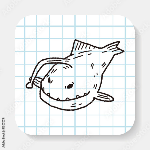 Lantern fish doodle
