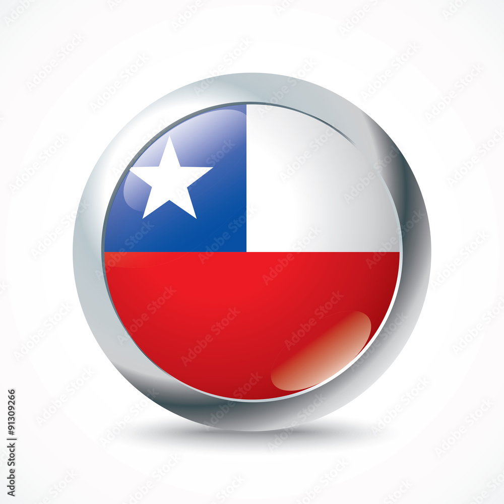 Chile flag button Chile flag button