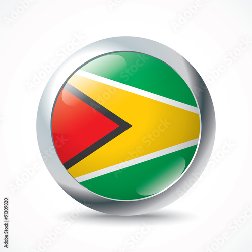 Free Download Guyana flag button - GFXLoad