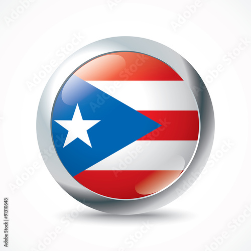 Free Download Puerto Rico flag button - GFXLoad
