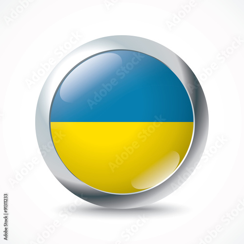 Free Download Ukraine flag button - GFXLoad