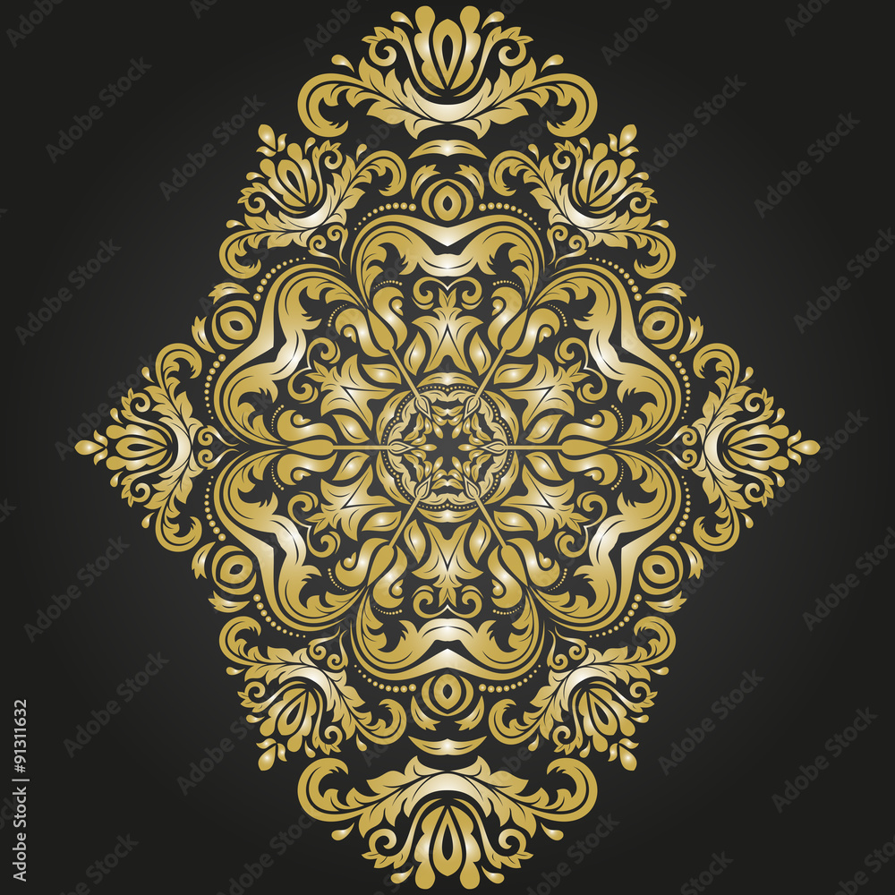 Damask Vector Oriental Pattern