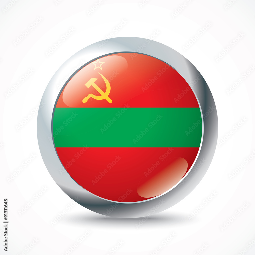 Transnistria flag button