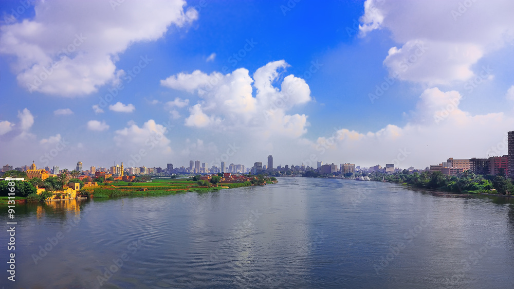 river Nile and Cairo