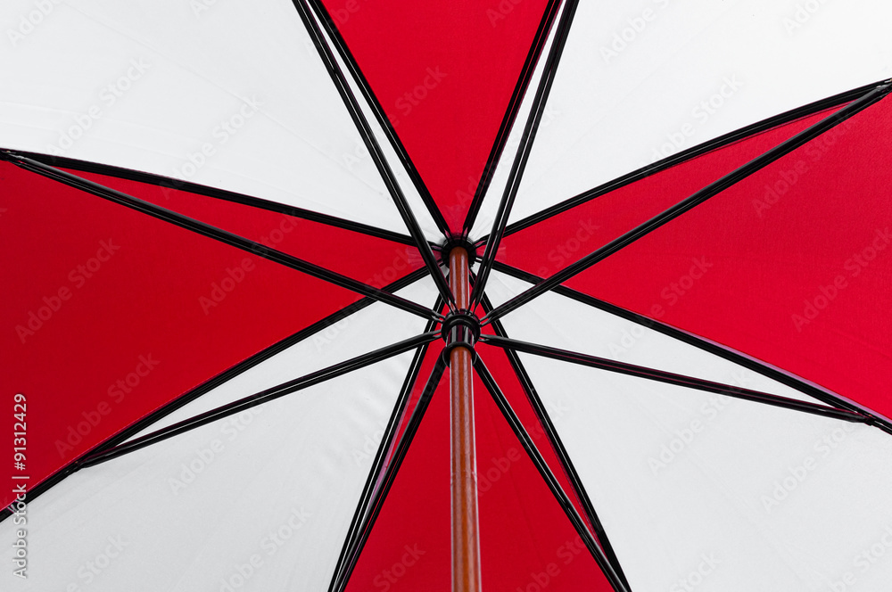 Red and White umbrella pattern Red and White umbrella pattern