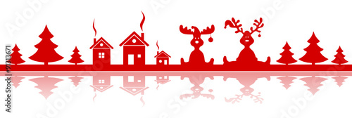 Weihnachten Karte Elch