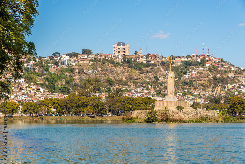 View at the Antananarivo from Anosy lake