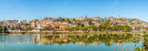 Panorama view at the Antananarivo from Anosy lake