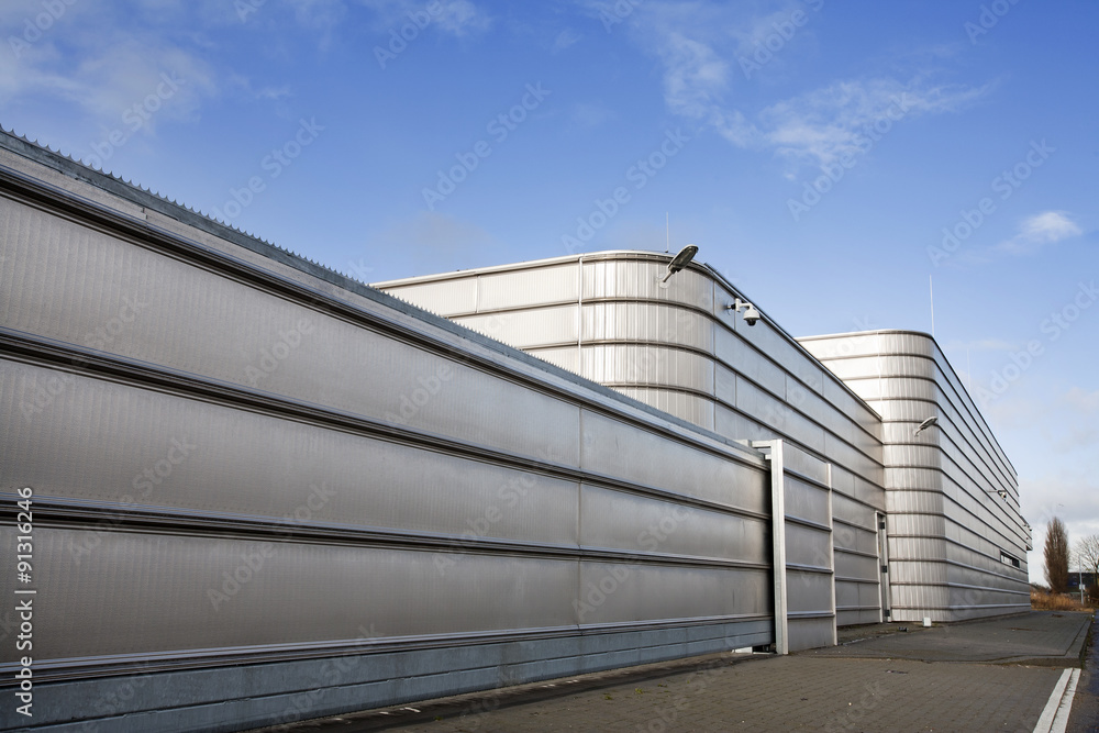Secure metal industrial building