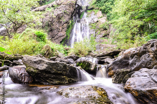 Khlong Lan waterfall in national park, Kamphaeng Phet Thailand.