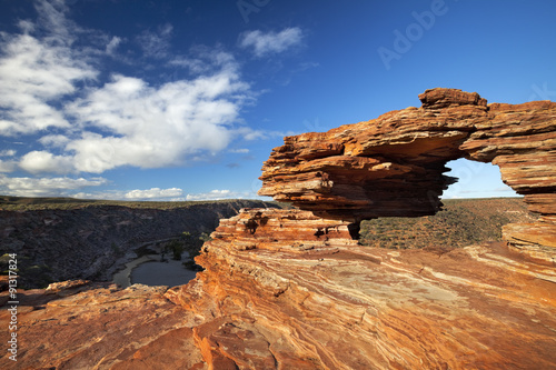 Nature's Window rock arch in Kalbarri NP, Western Australia photo