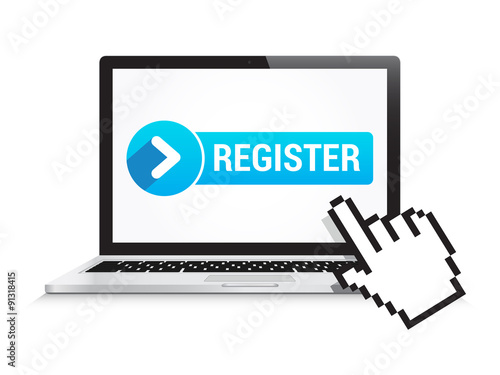 Laptop Register Button