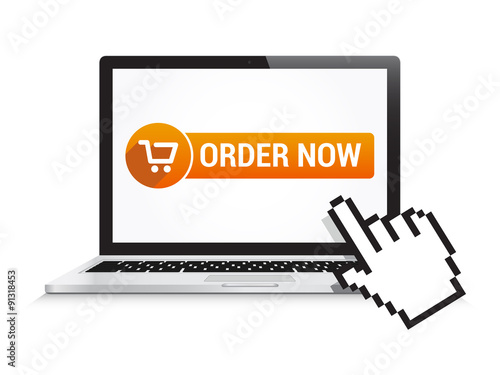 Laptop Order Now Button