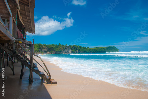 The Beach Balangan, Indonesia, Bali. A Sunny day in April 2014. photo