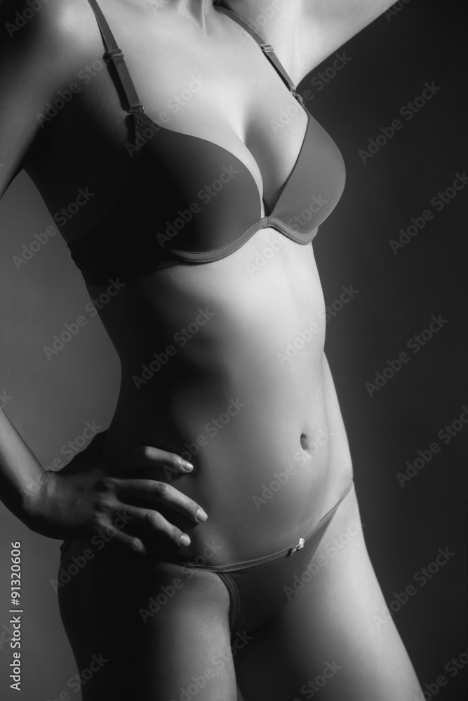 Naklejka premium Sexy woman body