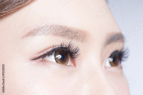 Beautiful woman eye photo