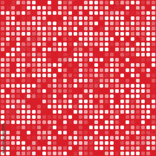 Red square pixel mosaic background