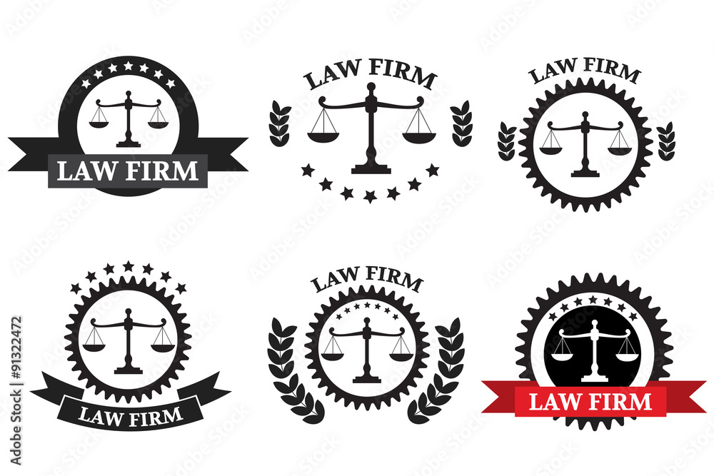 Law Firm logo set