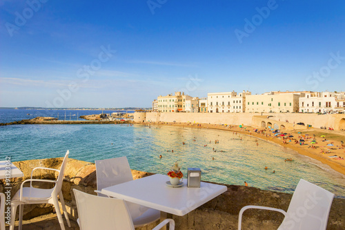 Schilderij op canvas SUMMER.Salento coast: Gallipoli beach.Apulia (ITALY)