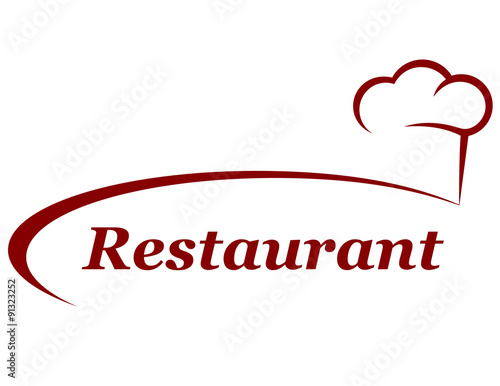 restaurant background with chef hat