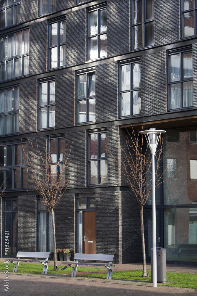 Obraz premium Modern apartments in the lloydkwartier area Rotterdam, the Netherlands