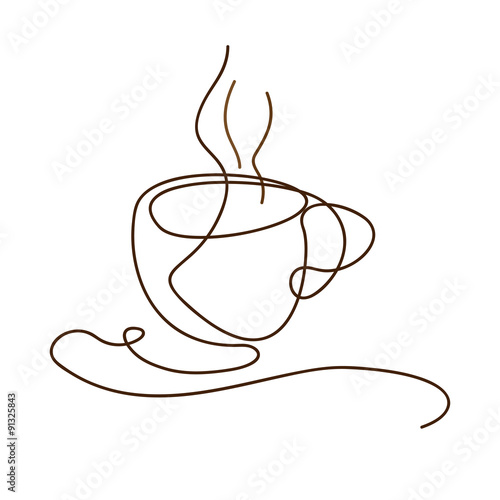 Vector sign coffee break
