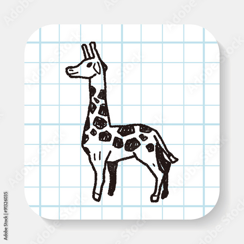 giraffe doodle