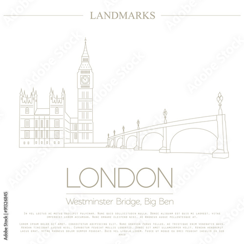 World landmarks. London. United Kingdom.Westminster Abbey, the B