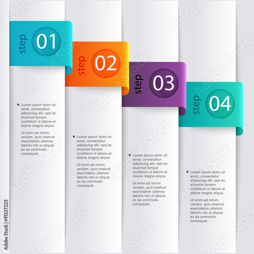 Vector colorful info graphics for your business presentations.