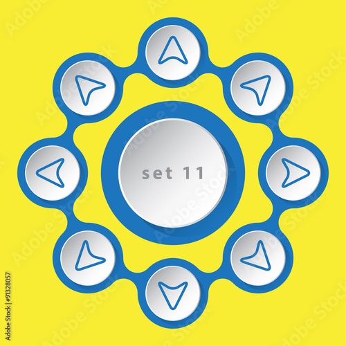 icons with arrows in eight directions
