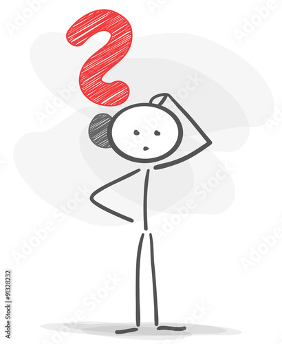 stickman question red