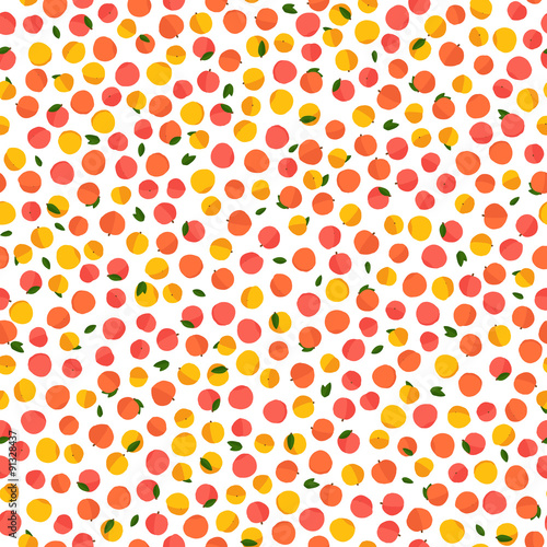 Seamless peach texture, endless nectarine background. Abstract f