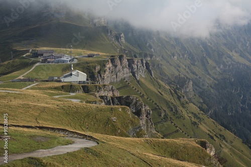 Summit station of the Mannlichen cable car, Wengen photo