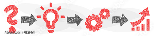 scribble success red