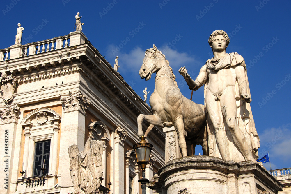 Capitoline Hill with dioskouri Capitoline Hill with dioskouri