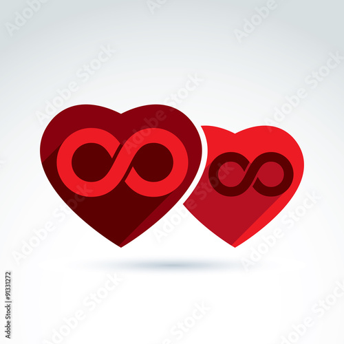 Vector infinity icon. Illus...