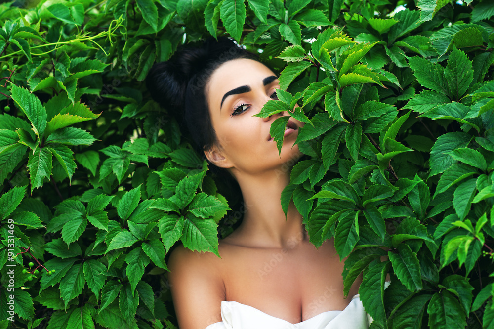 beautiful seductive woman with luxurious hairstyle beautiful seductive woman with luxurious hairstyle