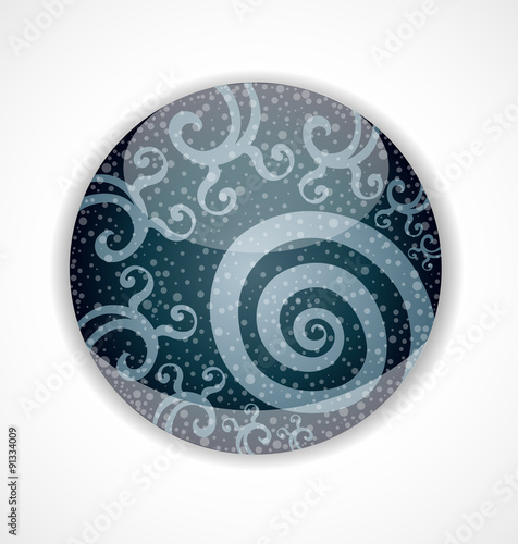 Abstract drawing in glass Illustration 10 version